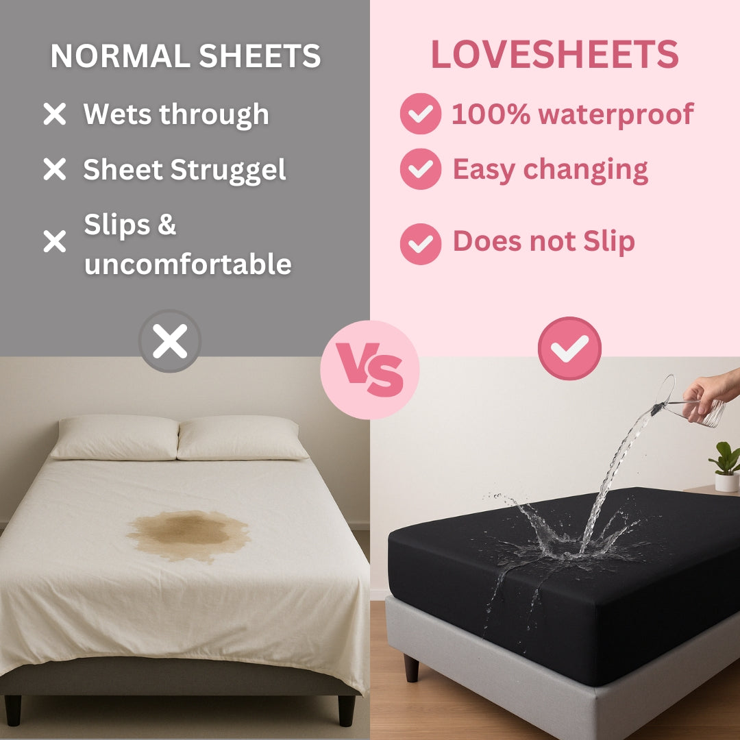 LoveSheet - The waterproof bed sheet with quick-change handles