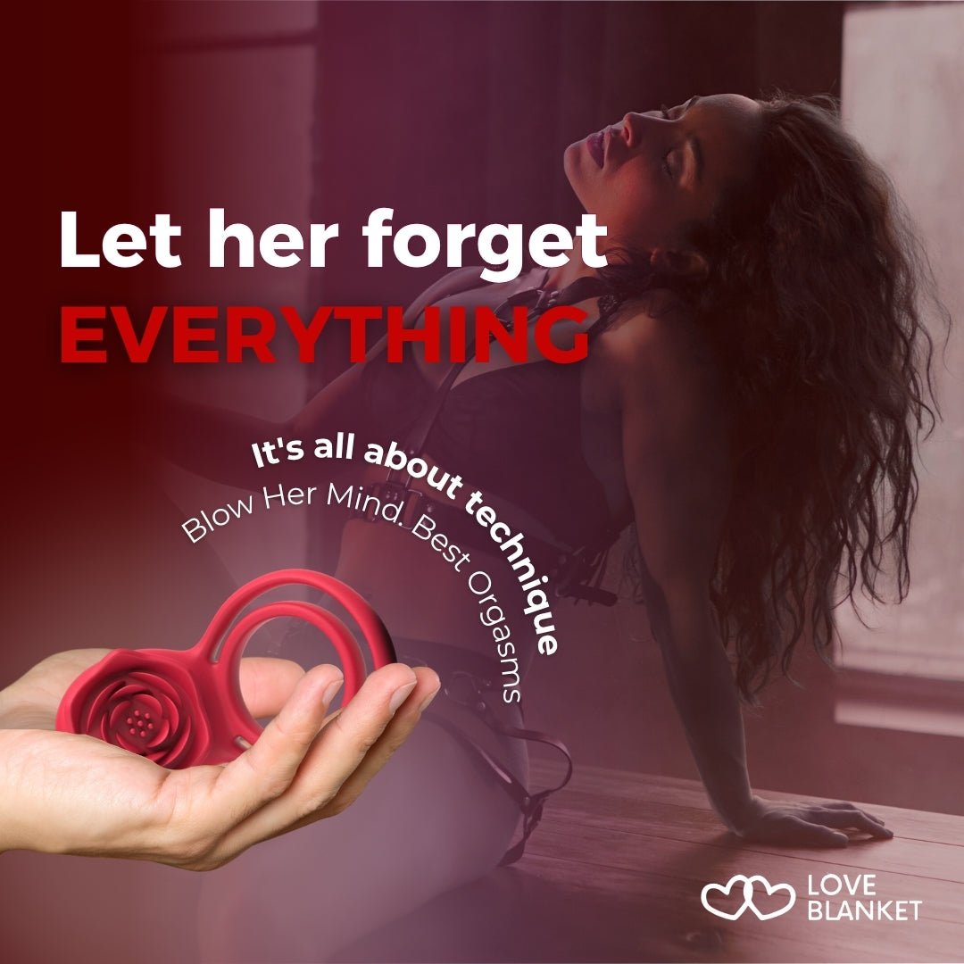 ClitFit - Vibrating Cock Ring with Rose Clitoral Stimulator - Loveblanket