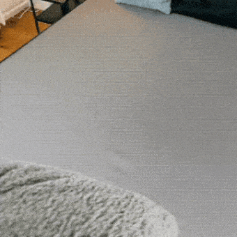 Love blanket waterproof demonstration gif