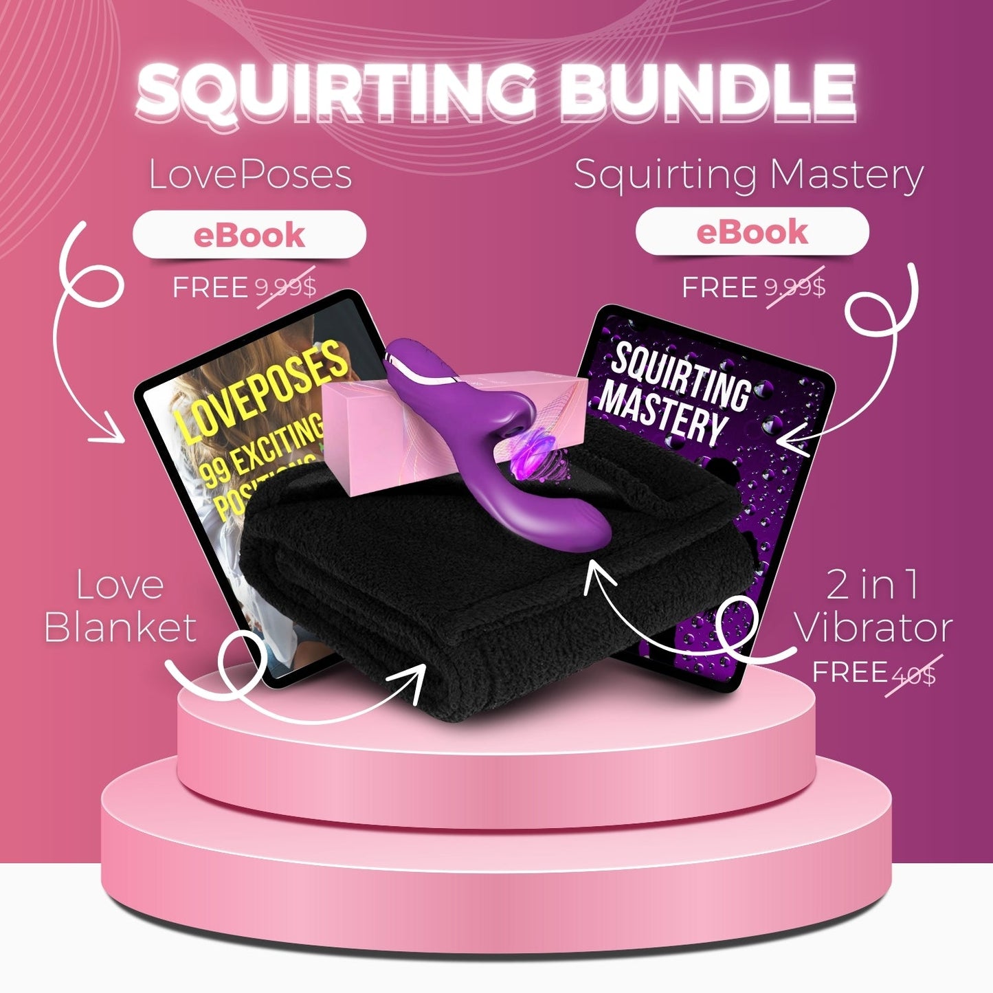 The Squirter Bundle™ - The Loveblanket + Squirter Pro + 2 Ebooks - Loveblanket